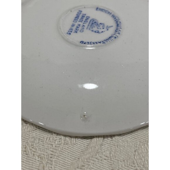 Vintage Blue & White Farmer Plate England Trade Mark 1835 Porcelain Decor - Picture 10 of 12